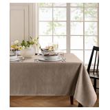 #7 Elrene Continental Solid Texture Tablecloth