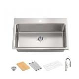 #80 Kohler Provo 33' Kitchen Sink Kit