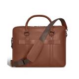 #25Brown CHAMPS Onyx Collection Leather Briefcase