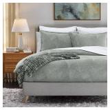 #16Hudson Park Collection Gingko Strie Duvet Cover