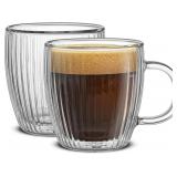 #3 JoyJolt Fluted Glass Espresso Cups