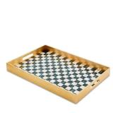 #24 MacKenzie-Childs Courtly Check Lacquer Tray