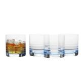 #7 Mikasa Cal Blue Ombre Double Whiskey Glasses