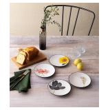 #4 Noritake Colorwave Floral Appetizer Plates