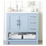 R$799 allen + roth Margie 36"Vanity +Stone Top