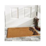 Home & More Vertical Hello Coir/Vinyl Doormat,