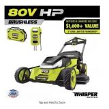 RYOBI 80V HP 30'Multi-Blade Lawn Mower