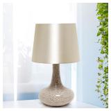 #6 Simple Designs Tiled Glass Genie Table Lamp