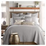 #38 Levtex Waffle Quilt Set - King/California King