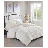 #12 White Madison Park Duvet Cover Set