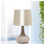 #6 Simple Designs Tiled Glass Genie Table Lamp