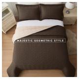 #7 Elegant Comfort 3pcs Coverlet Set