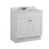 Project Source 30" White Bathroom Vanity