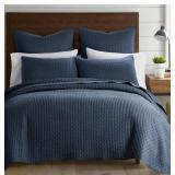 #22 Levtex Cross-Stitch Cotton  Quilt Set