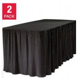 #9 Black 72" x 30" Rectangular Tablecloth