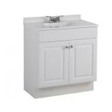 Project Source 30" White Bathroom Vanity