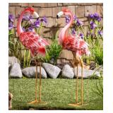 #15 Solar LED Flamingo Pair, Set of 2