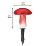 #7 Infinity X1 Glass Solar Mushroom Lights, 2-Pack