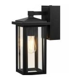 #8Globe Electric 14" Matte Black Outdoor Wall