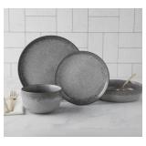 #12 Denmark 16-Piece Dinnerware Set grey