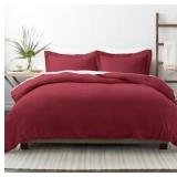 #5 ienjoy Home 3-Piece Duvet Cover Set - Burgundy