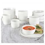 #31Mikasa Samantha 40Pcs Bone China Dinnerware Set