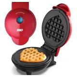 Dash Heart Mini Waffle Maker - 4-Inch Nonstick
