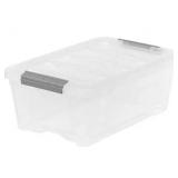 #1 - 12.9-Qt Clear Storage Boxes, 4-Pack
