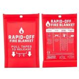 #2 Rapid-Off Fire Blanket 2-Pack