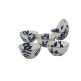 #5 Certified International Blue Arbor Bowl Set
