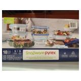 # 12 Snapware Pyrex 18 Pcs Glass Food Storage Set