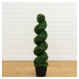 #15 Nearly Natural Faux 4' UV-Resistant Spiral Box