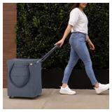 #12 Navy Blue 90L Heavy-Duty Wheeled Tote