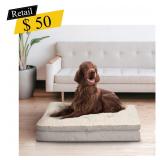 #10 Kirkland Signature - Pillow Top Pet Bed, Taupe