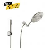 #16 Delta Brushed Nickel Showerhead & Hand Shower