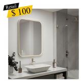 #16 Artika - Royce LED Wall Mirror, 32" x 24"