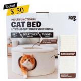 #8 outh Paw Multifunctional Cat Tunnel & Bed