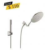 #16 Delta Brushed Nickel Showerhead & Hand Shower