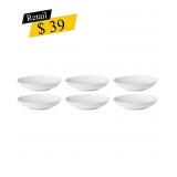 #5 Tuscany Classics Textured White Bowls, Set of 6