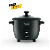 #7 Oster - 6-Cup Rice Cooker, Black