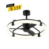 #25 Artika - Sunnyvale 28" Fandelier, Black