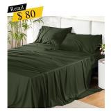 #5 Bedsure PureWoven Bamboo Queen Sheet Set, Emera