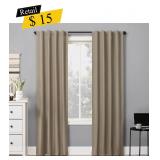 #5 Sun Zero - Cyrus Blackout Curtain Panel, Beige