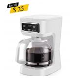 #5 Mainstays - 12-Cup Coffee Maker - White