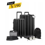 #56 CALPAK - Evry Black Luggage Bundle, 8-Piece