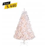 #60 Pre-Lit White Winchester Pine Tree, 6.5 ft.