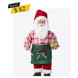 #7 Holiday Lane - Artist Santa Figurine