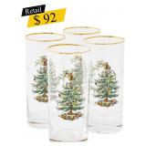 #8 Spode - Christmas Highball Glasses, Set of 4