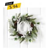 #10 Christmas Joy - Berry & Pinecone Wreath, 24"