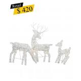 #30 Northlight - Lighted Reindeer, Set of 3